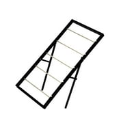 Abbraccia Ribbon Holder Spool Storage Tool 5 Tier Iron Large Capacity Ribbon Storage Yarn Storage Shelf for Cake Shop Sewing Craft Room Black
